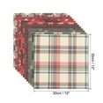 thumbnail image 2 of Uxcell 12x12Inch Scrapbook Paper, 24 Sheet Double-Sided Plaid Style Craft Paper, Red Green, 2 of 7