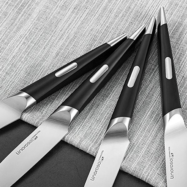 RITSU Knife Set, 12 Pieces Kitchen Knife Set With Block, Ultra Sharp German  Steel Knife Block Set, 6Pcs Serrated Steak Knives, Hollow Handle For Chef -  Yahoo Shopping