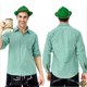 thumbnail image 1 of Blusa y camisa de manga larga con cuello vuelto para hombre, disfraz de festival de cerveza, disfraz de Baviera, camisa de festival de cerveza, camisa de carnaval para hombre, pantalones cortos de pol, 1 of 5