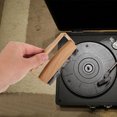 thumbnail image 4 of UPOUART Cleaning Tool 1Set Vinyl Record Brush Khaki Rectangular For Music Lovers, 4 of 8
