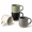 Mixing Color-16 oz Without Stand, variant on 16oz Stackable Coffee Mug Set Large Ceramic Of 4 Cup For Cappuccino/latte/cocoa Dishwasher &wave Safe Matte Black