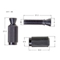 thumbnail image 5 of 2 tacos de puente de trémolo de doble rodillo para guitarra eléctrica tornillo de elevación-negro Yuyangstore Tornillo de elevación de guitarra, 5 of 5