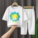 thumbnail image 2 of Odeerbi 1-6 Años Niños Niñas Pijamas de Algodón de Verano de Manga Corta Pantalones Suaves Impresos Ropa de Dormir Transpirable Conjunto de Pijama de Dos Piezas, 2 of 9
