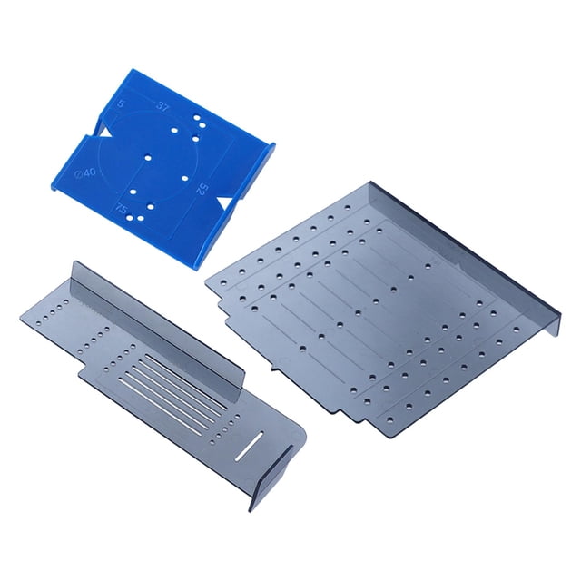 DOLITY Professionnel Modèle de Poignée de Tiroir Modèle de Perceuse pour les Portes de Meubles 2pcs avec 2pcs avec Règle