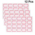 thumbnail image 1 of OULII 12 Sheets Adhesive Labels for Storage Bins Self-adhesive Labels Red Paper, 1 of 4