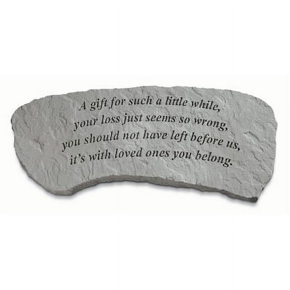 Kay Berry- Inc. 35820 A Gift For Such A Little While - Memorial Bench - 29 Inches x 12 Inches x 14.5 Inches