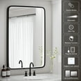 thumbnail image 6 of FTOTI 24x36 inch Black LED Bathroom Mirror - Anti-Fog, Dimmable, Wall Mounted Vanity Mirror, 6 of 8