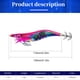 thumbnail image 2 of Plantilla de calamar luminosa 19g hundimiento lento 35 # herramientas de pesca nocturna (estilo C), 2 of 3
