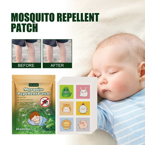 Buzz Off Mosquitos! HIMIWAY NonToxic Mosquito Repellent for Kids Antimosquito Patch Set Small