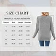 thumbnail image 3 of SWQZVT Long Sleeve Shirts for Women Fall Womens Tops Crew Neck Shirts for Women Lightweight Pullover Basic Tunic Winter Clothes Grey XXL, 3 of 12