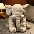 thumbnail image 4 of 40cm 60cm 80cm Kawaii Plush Elephant Doll Toy Kids Play Back Cushion Cute Stuffed Elephant Child Accompany Doll Xmas Gift, 4 of 5