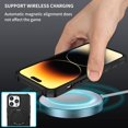 thumbnail image 3 of Magnetic Phone Case for iPhone 14 Pro Compatible with Magsafe [MagFit], Military-Grade Shockproof Protective Case with Built-in Magnet Circle for iPhone 14 Pro, MS Black, 3 of 9