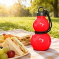 thumbnail image 7 of Weloille Gourd Water Bottle 20 Ounce, BPA Free Plastic Portable Water Jug with Adjustable Shoulder Strap, Leakproof Reusable Drinking Container for Hiking Travel Daily Use, 7 of 7