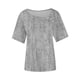 thumbnail image 2 of Usted Es Más Que una Camisa de Puntuación de Prueba, de Moda Casual Impreso Botón de Manga Corta Cuello en V para las Mujeres, 2 of 4