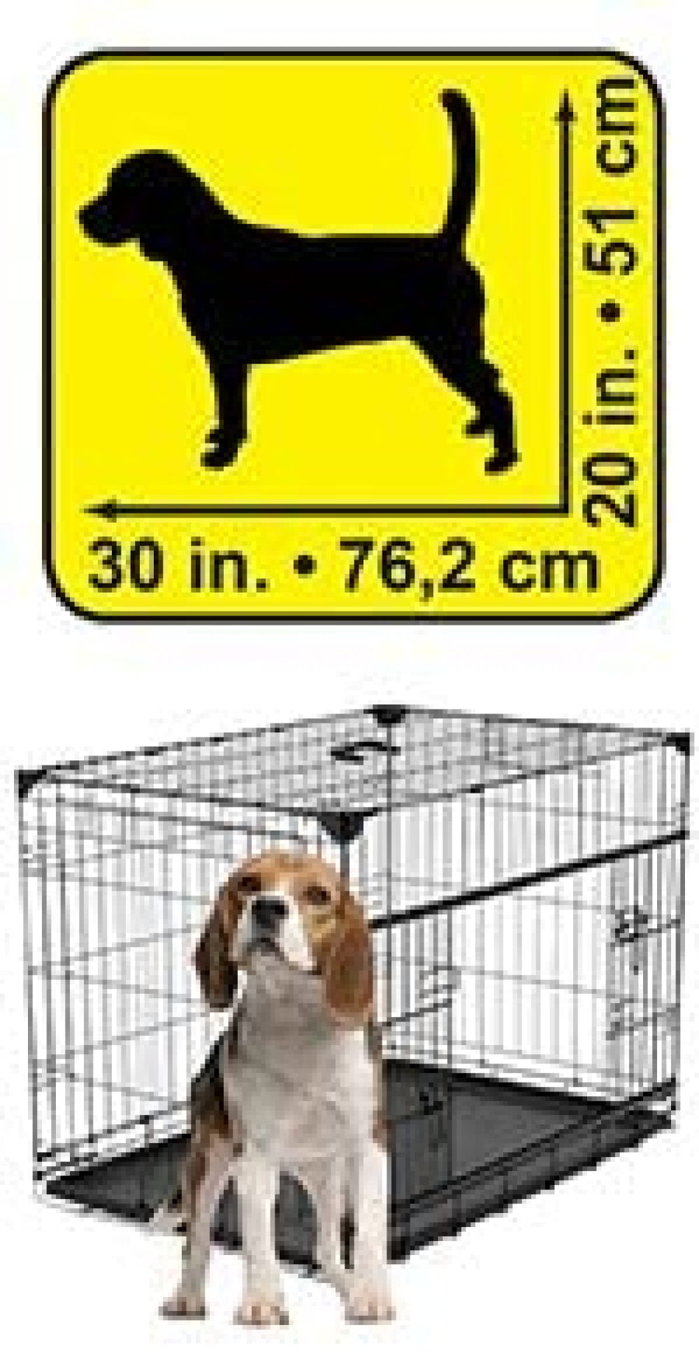 Rubber Feet Lucky Dog 36” M/L Carrying Handle Removable Tray Slyder Whisper Glide Sliding Door Dog Crate 2nd Side Door Access Patented Corner Stabilizers 