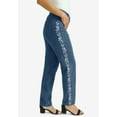 thumbnail image 3 of Jessica London Women's Plus Size Classic Cotton Denim Straight-Leg Jean, 3 of 4