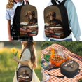 thumbnail image 2 of Jeiento Football Abstract Fire Backpack Set with Lunch Box and Pencil Case School Bag Rucksack Casual Daypack Girls Knapsack Set of 3 Pack Cute Orca Purse, 2 of 7