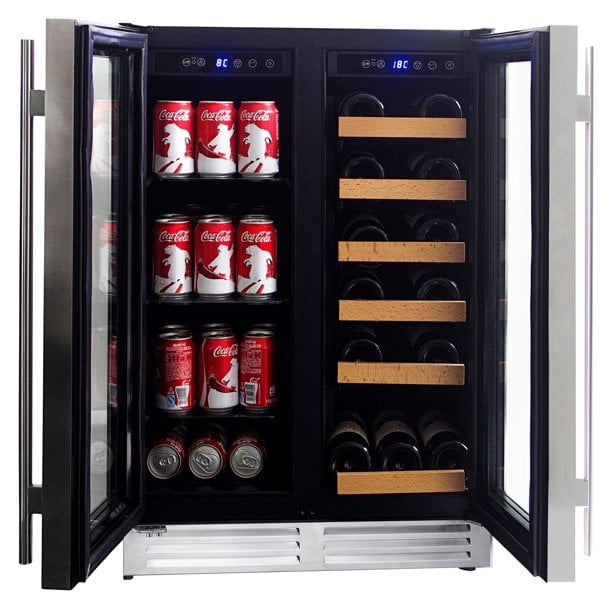 Wine cooler best sale fridge walmart