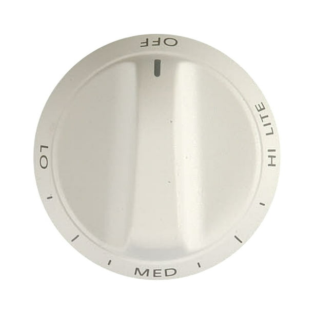 31905408W Amana Cooktop Knob, Top Burner Valve (wht)