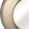 thumbnail image 4 of Sagebrook Home Metal, 24", Hammered Mirror, Gold, Round, 24"H, Etched - 24.0" x 3.0" x 24.0", 4 of 5