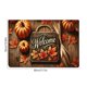 thumbnail image 3 of Yhmxh Felpudo de bienvenida con diseño de hoja de arce para puerta de entrada, decoración del hogar, tapete de calabaza para el pie, tapete de suelo para Acción de Gracias y Halloween, 3 of 5