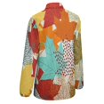 thumbnail image 5 of Multi-Color Leaves Long Sleeve Blouse Woman Streetwear Casual Shirts Summer Oversize Woman Streetwear Clothing Birthday Present, 5 of 7