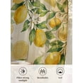thumbnail image 6 of Sheer Curtains 96 Inches Long 2 Panels Set for Living Room, Lemon Semi Sheer Curtains for Windows, Farmhouse Vintage Summer Retro Fruits Yellow Brown Voile Window Treatments Rod Pocket Curtain, 6 of 7