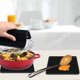 thumbnail image 2 of 4PCS Antideslizante Resistente Al Calor 230 ° C Multifunción Cuchara Posavasos Tapete De Mesa De Cocina Para Cocina Y Comedor - Negro ER, 2 of 4