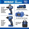 thumbnail image 3 of Kobalt Next-Gen 24-Volt Max 2-Tool Brushless Power Tool Combo Kit (1-Battery and Charger Included), 3 of 6