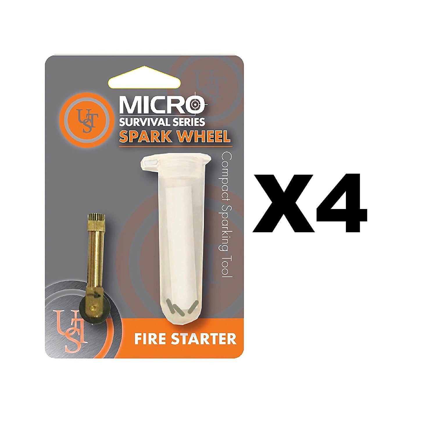 Ultimate Survival Technologies Micro SparkWheel Mini Flint Striker Fire 3-Pack 
