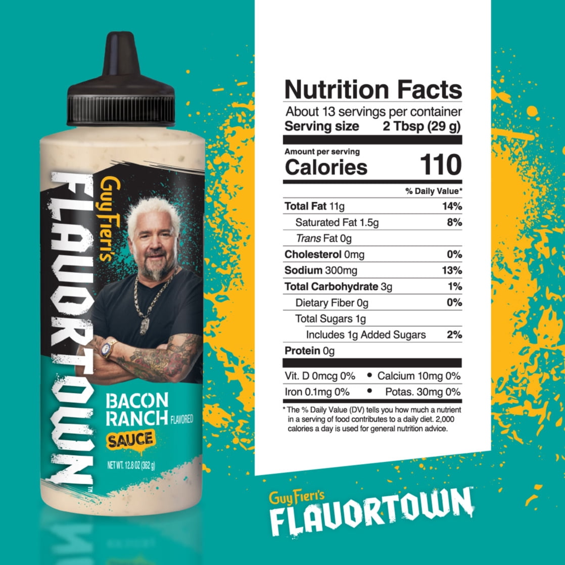 Flavortown Bacon Ranch Flavored Sauce 12.8 oz