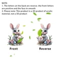 thumbnail image 6 of Garland Decor Easter Cute Wreath 2D Flat Festival Party Decoration Pendant Car Hanging Tag Easter Decor, 6 of 6