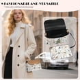 thumbnail image 3 of Pzuqiu Birds Print Crossbody Bags for Women Leather Lightness Compact Women Leather Crossbody Bag with Chain with Chain Strap Fashion for Party and Special Occasions, 3 of 7