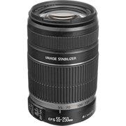 Angle View: Canon EF-S 55-250mm f/4.0-5.6 IS II Telephoto Zoom Lens