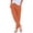 Orange, variant on Women's Cotton Linen Pants, Elastic Waist Tapered Ankle Casual Trousers with Pockets, Soft Lightweight Pull On Pants for Daily Wear, Lounge and Outing-Beige