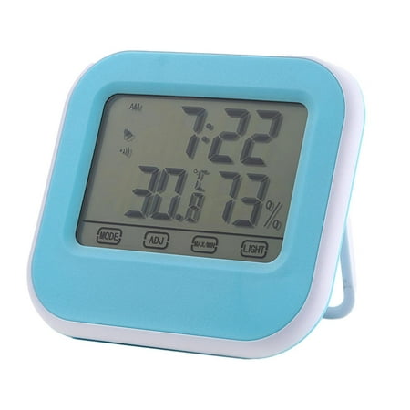 

Goxfaca Indoor Hygrometer | Digital Touchscreen Thermometer and Hygrometer | Indoor Outdoor Temperature and Humidity Monitor for Living Room Office Baby Room Interior