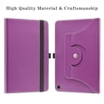 thumbnail image 5 of Labanema Compatible with Onn 10 Case 2022 Model，Degree Rotation Stand PU With Cute Pattern for Onn 10.1 inch (2022 Model:100071485) Tablet (Not Fit Onn 8 inch / Onn 7 inch),Purple, 5 of 7