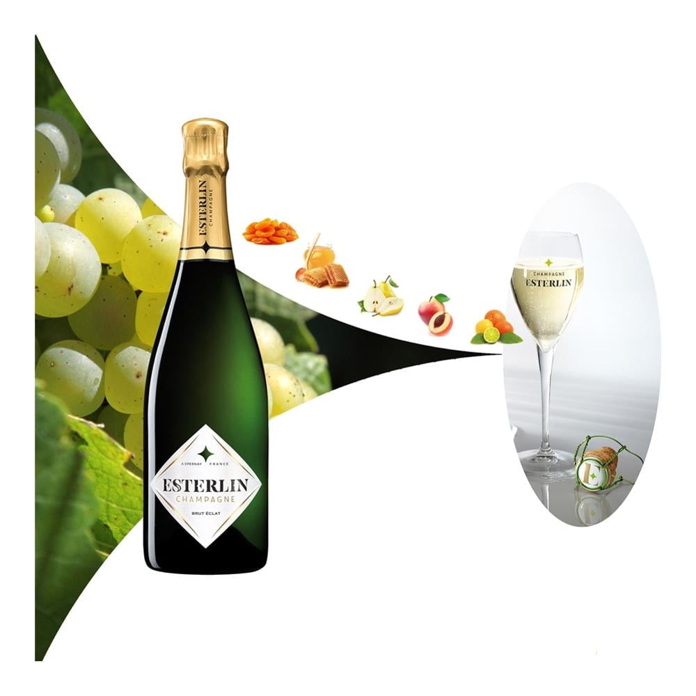 Champagne Esterlin Brut Éclat 750 ml | Bodega Aurrera en línea