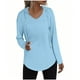 thumbnail image 3 of Sudadera con cremallera,Sudadera con capucha y cuello en V para mujer, jersey con bolsillo con cordón, top informal de poliéster de manga larga, sopatenor, 3 of 9