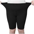 thumbnail image 3 of REALiKUN Women Under Dress Tight Shorts Stretch Knee Length Pants Thin Yoga Short Leggings, 3 of 4