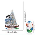thumbnail image 2 of Adorno de diamantes Cristal Muñeco de Nieve Navideño Hecho a Mano Cgtredaw, 2 of 9