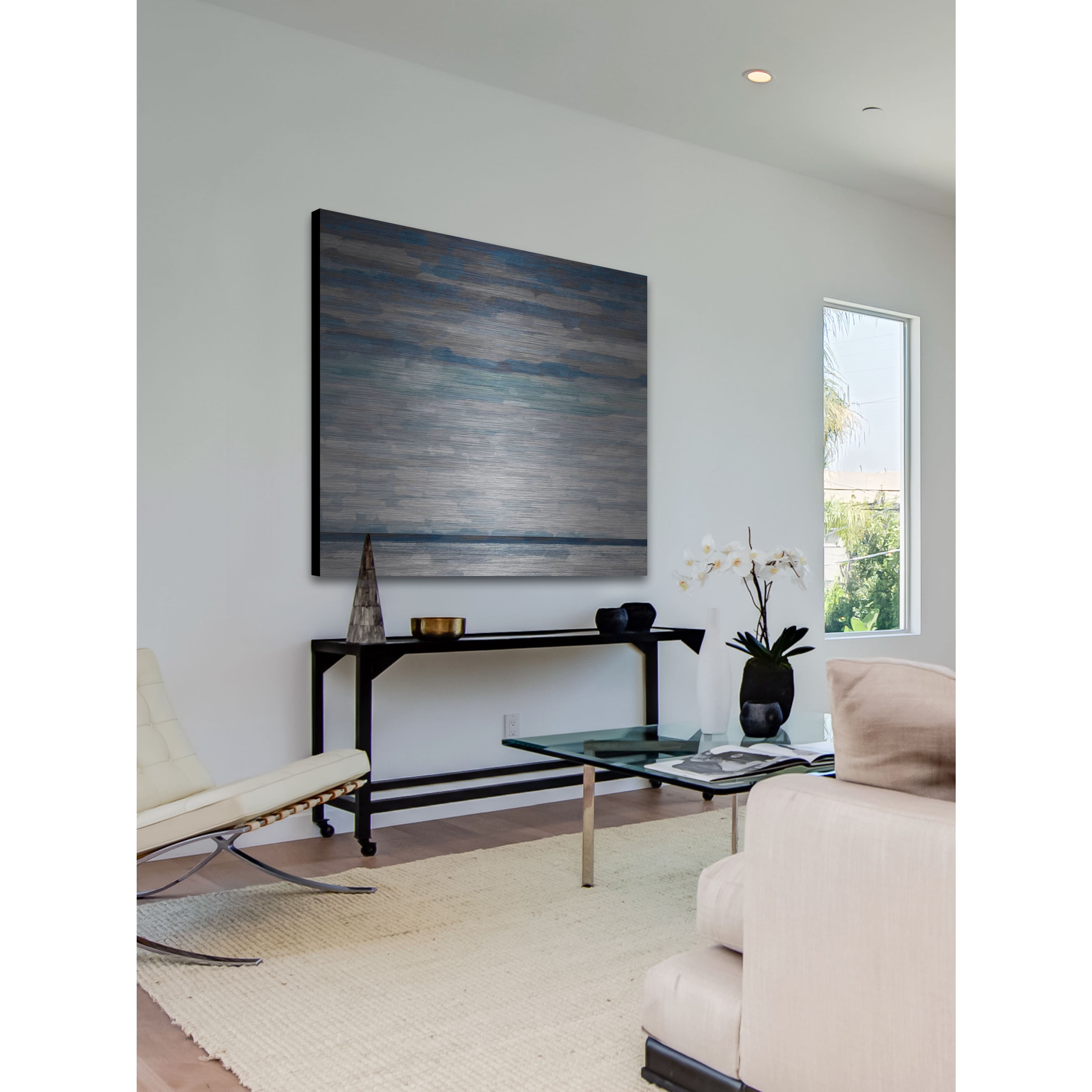 Parvez Taj  'Walberswick' Painting Print on Brushed Aluminum 24 x 24