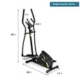 thumbnail image 4 of Spaco Adjustable Magnetic Elliptical Fitness Trainer with LCD Monitor and Phone Holder, Stair Stepper, Total Body Fitness Cross Trainer, 4 of 11