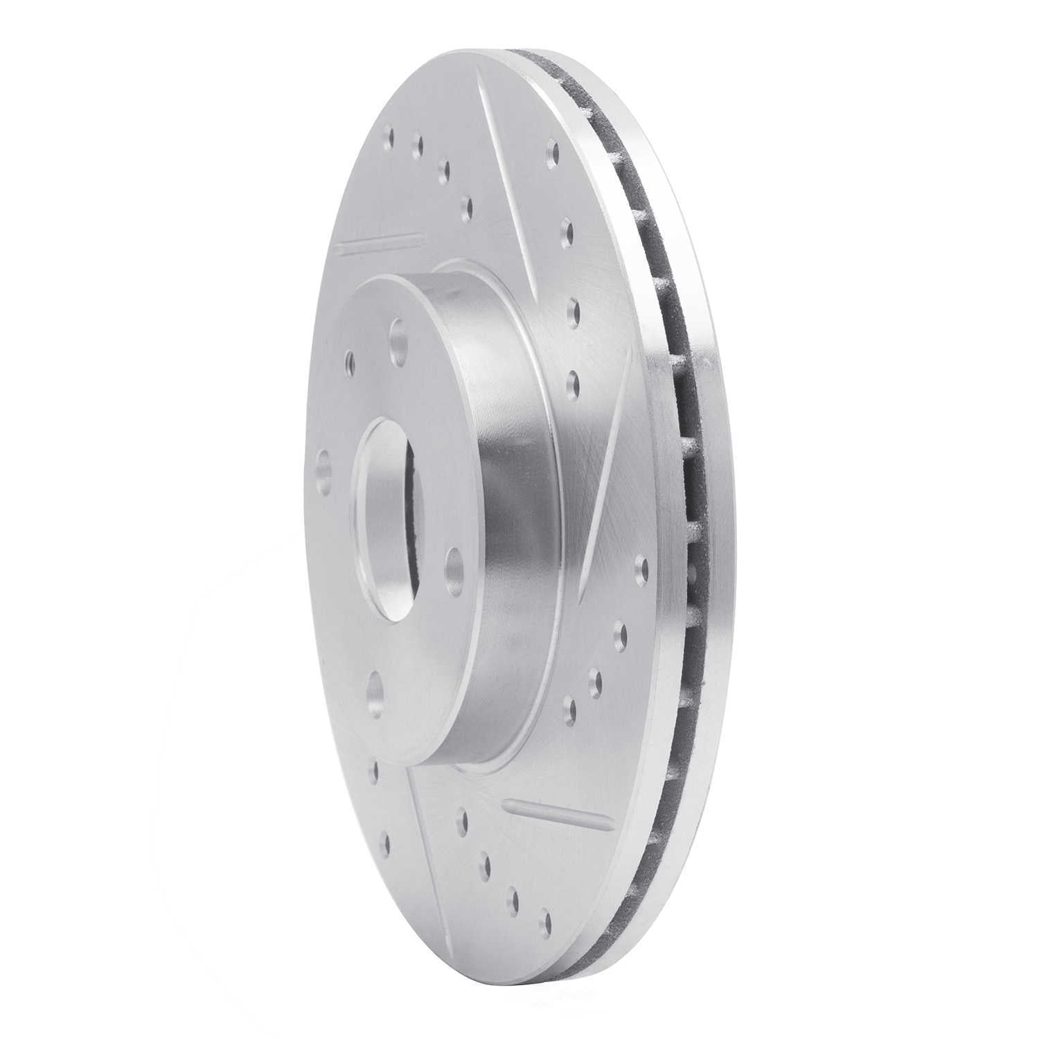 Dynamic Friction Company 631-54002R DFC Brake Rotor - Drilled And Slotted - Silver