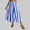Blue, variant on Women's Summer Striped A-Line Dress Elastic Waist Flowy Hem Soft Breathable Lightweight Casual Beach Vacation Outfit Black XS