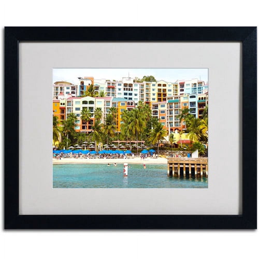 Trademark Fine Art "Virgin Islands 8" Matted Framed Art by CATeyes