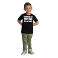 thumbnail image 3 of Born To Go Cycling With My Daddy Toddler Boy Girl T Shirt Infant Toddler Brisco Brands 3T, 3 of 6