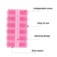 thumbnail image 4 of Miangastore 2Pcs Storage Containers for False Nails Pink Transparent 13.7x7.4x1.5cm Easy to Use and Carry, 4 of 8