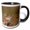 Black/White, variant on 3drose, Long Billed Thrasher, Toxostoma Longirostris, Calling from Perch, 11oz Mug