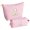 Pink, variant on Sm:)e Personalized Initial Makeup Bag, Cosmetic Bag for Teen Girls and Women, Toiletry Bags for Travel Holiday Birthday,2 Pack (A, Pink)